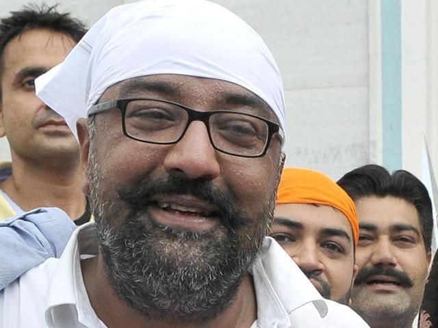 Ahbaab Grewal after he got the ticket. (HT File Photo) Ahbaab Grewal after he got the ticket. (HT File Photo)
