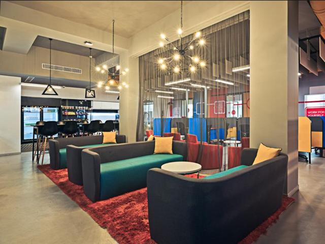 Awfis has been designed as a colourful workspace by international design firm, Nelson, and features energy-saving lights and recyclable aluminium partitions (photo: awfis) Awfis has been designed as a colourful workspace by international design firm, Nelson, and features energy-saving lights and recyclable aluminium partitions (photo: awfis)