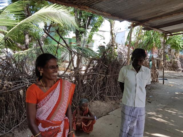 Manimegalai R (left) and her husband, Anbazhagan, are Dalit labourers in a southern Tamil Nadu village. Rising levels of literacy has brought a growing awareness of the injustices that they, as Dalits, face. The community is fighting for day to be allowed into the village temple.(Aditya Iyer/HT Photo) Manimegalai R (left) and her husband, Anbazhagan, are Dalit labourers in a southern Tamil Nadu village. Rising levels of literacy has brought a growing awareness of the injustices that they, as Dalits, face. The community is fighting for day to be allowed into the village temple.(Aditya Iyer/HT Photo)
