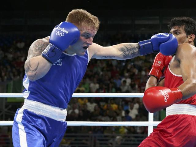 Manoj joined 7th seed Vikas Krishan (75kg) as the second Indian in the pre-quarters.(REUTERS)