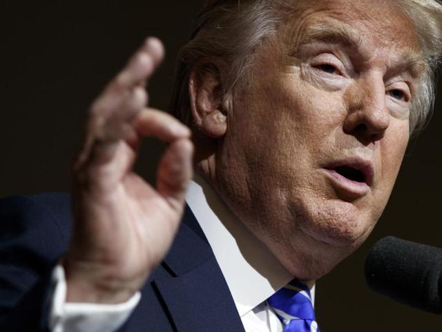 Republican presidential candidate Donald Trump speaks during a campaign rally in Abingdon, Va. (AP) Republican presidential candidate Donald Trump speaks during a campaign rally in Abingdon, Va. (AP)
