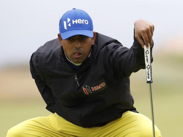 Anirban Lahiri of India.(AP)