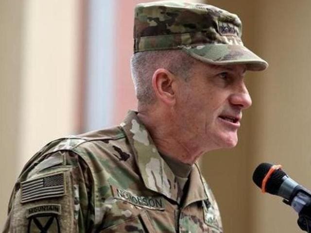 File photo of US commander General John Nicholson. Nicholson, who heads the US operations in Afghanistan, has said that military training by India to thousands of Afghan security personnel has helped that country significantly. (Reuters) File photo of US commander General John Nicholson. Nicholson, who heads the US operations in Afghanistan, has said that military training by India to thousands of Afghan security personnel has helped that country significantly. (Reuters)