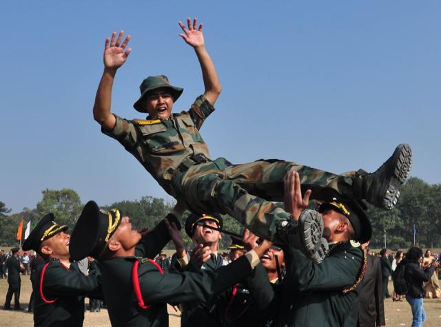 The Indian Military Academy, Dehradun, has 150 vacancies for its 143rd course beginning July 2017. (HT file)