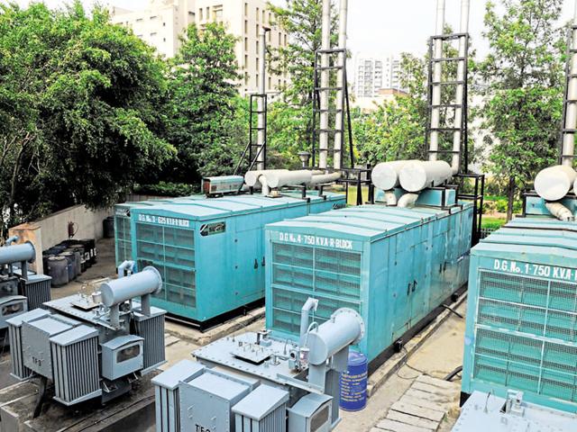 The perennial construction work in the city and the excessive use of diesel generator sets (above) have led to a steady increase in pollution.(HT Photo) The perennial construction work in the city and the excessive use of diesel generator sets (above) have led to a steady increase in pollution.(HT Photo)