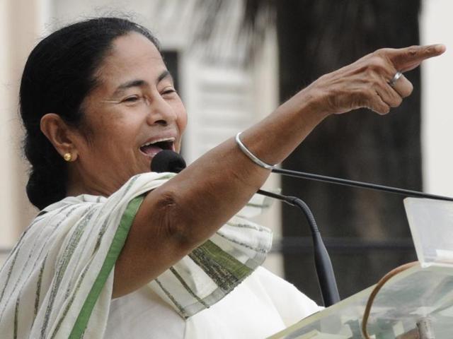 Trinamool Congress leader and West Bengal chief minister Mamata Banerjee is confident her party will form the next government in Tripura.(PTI)