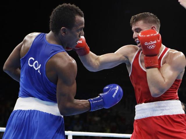Carlos Andres Mina (ECU) of Ecuador competes at the Rio Olympics. (Reuters Photo) Carlos Andres Mina (ECU) of Ecuador competes at the Rio Olympics. (Reuters Photo)