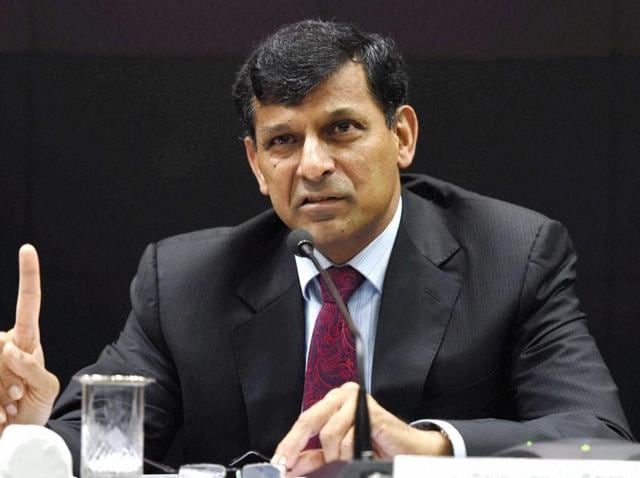 RBI governor Raghuram Rajan speaks at a press conference after his last monetary policy review in Mumbai.(PTI)