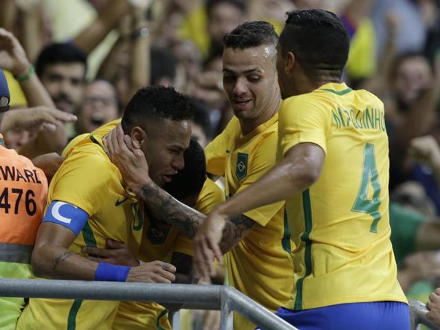 Gabriel Barbosa’s opener in the 25th minute set the tone for Brazil. (AP Photo) Gabriel Barbosa’s opener in the 25th minute set the tone for Brazil. (AP Photo)