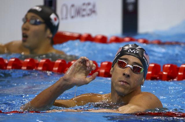Michael Phelps of the USA competes in Rio Olympics. (REUTERS) Michael Phelps of the USA competes in Rio Olympics. (REUTERS)