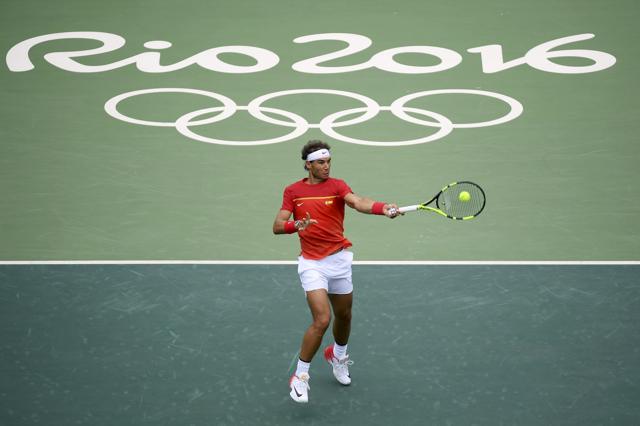 Rafael Nadal in action. (REUTERS) Rafael Nadal in action. (REUTERS)