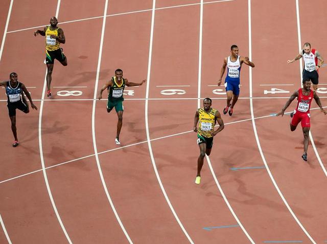 Bolt was a flop at Athens 2004, his first Olympics, as a hamstring injury saw him eliminated in the 200m heats. But in Bejing he broke the world marks both the 100m and 200m events — winning the 100m in 9.69sec and then clocking 19.30sec in 200m, bettering Michael Johnson’s record of 19.32. He also helped break the 4x100m world record as an icing on the cake. (Getty Images ) Bolt was a flop at Athens 2004, his first Olympics, as a hamstring injury saw him eliminated in the 200m heats. But in Bejing he broke the world marks both the 100m and 200m events — winning the 100m in 9.69sec and then clocking 19.30sec in 200m, bettering Michael Johnson’s record of 19.32. He also helped break the 4x100m world record as an icing on the cake. (Getty Images )