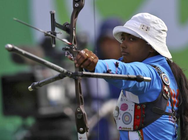 Deepika Kumari went down to Taipei’s Ting Tan Ya 80-87 (27-28, 26-29, 27-30) in the women’s individual pre-quarters. (REUTERS)