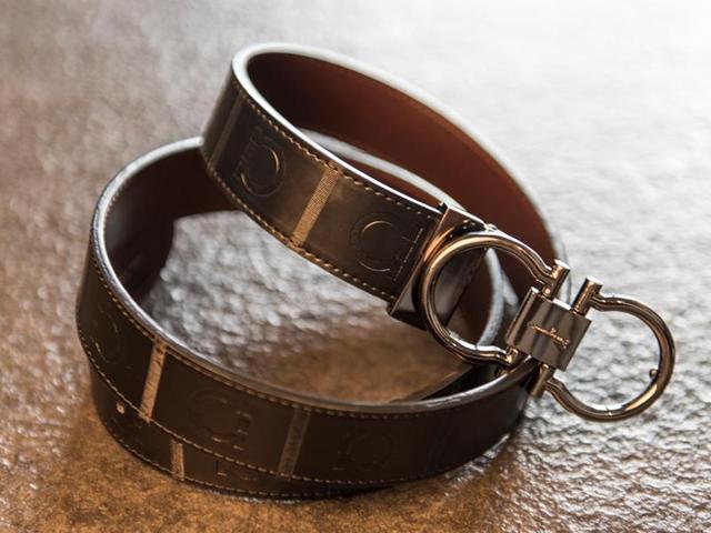A Ferregamo belt (Photo: Aalok soni/HT) 
