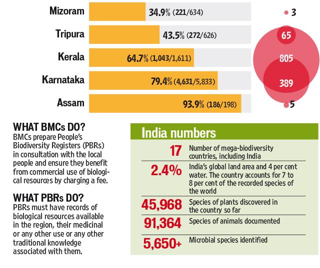 Source: RTI responses from states, National Biodiversity Authority Source: RTI responses from states, National Biodiversity Authority