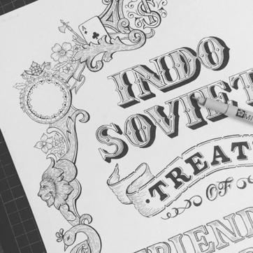 Artist Niteesh Yadav will exhibit the Indo–Soviet treaty of peace, friendship and cooperation that was signed in August 1971.