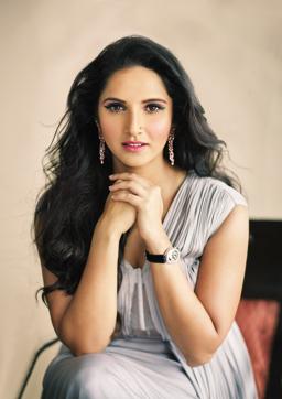 Mirza says her parents were less concerned about their future son-in-law’s nationality than they were about their daughter’s confidence that Shoaib was indeed ‘the one’. (Credits: Styling: Shweta Navandar; Make-up and hair: Bianca Louzado; Location: Renaissance Mumbai Convention Centre Hotel. Sania Mirza’s grey drape gown: Shantanu and Nikhil; Pink diamond earrings: Jaipur Gems; Breguet Reine de Naples 8908 watch with moon phase in white gold. Photo Courtesy: VERVE magazine) (Rohan Shrestha)