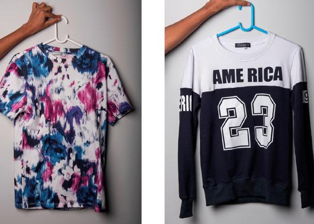 Tees from Kohli’s collection  (Photo: Aalok soni/HT) 