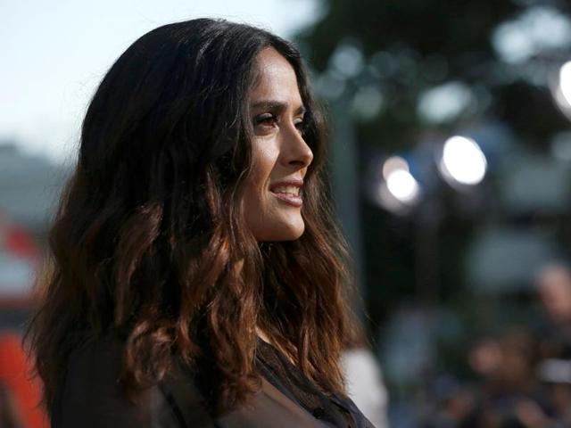 Salma Hayek poses at the premiere for the R-rated animated movie Sausage Party. (REUTERS) Salma Hayek poses at the premiere for the R-rated animated movie Sausage Party. (REUTERS)