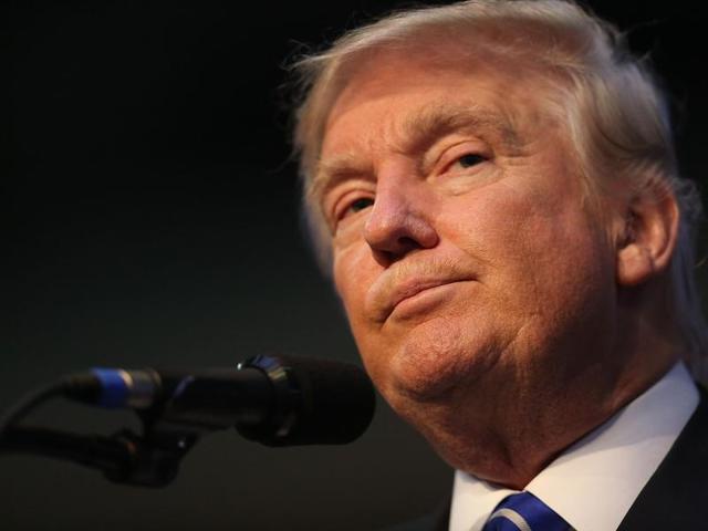 Republican presidential nominee Donald Trump speaks during his campaign event in Fort Lauderdale, Florida.(AFP Photo)