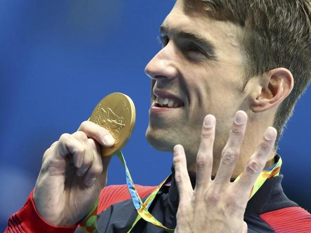 Michael Phelps reacts after winning the 200metre individual medley final. (REUTERS Photo) Michael Phelps reacts after winning the 200metre individual medley final. (REUTERS Photo)