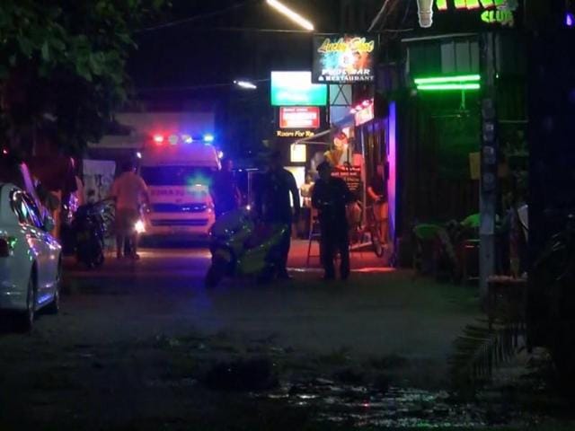 In this screen grab taken from video, emergency services at the scene of a bomb attack in Hua Hin, Thailand. (AP Photo) In this screen grab taken from video, emergency services at the scene of a bomb attack in Hua Hin, Thailand. (AP Photo)
