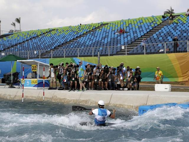 Empty stands are a common sight at the Rio Olympic venues. (REUTERS) Empty stands are a common sight at the Rio Olympic venues. (REUTERS)