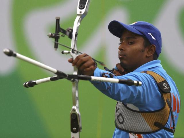 Archer Atanu Das fought valiantly, but went down 4-6 (28-30, 30-28, 27-27, 27-28, 28-28) to South Korea’s Seungyun Lee. (REUTERS photo)