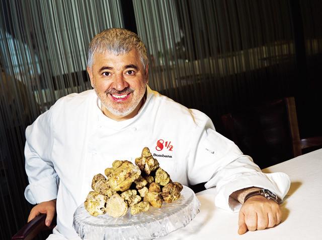 A touch of sophistication: Umberto Bombana, the chef-owner at the 8 1/2 Otto e Mezzo Bombana, is Hong Kong’s king of truffles.