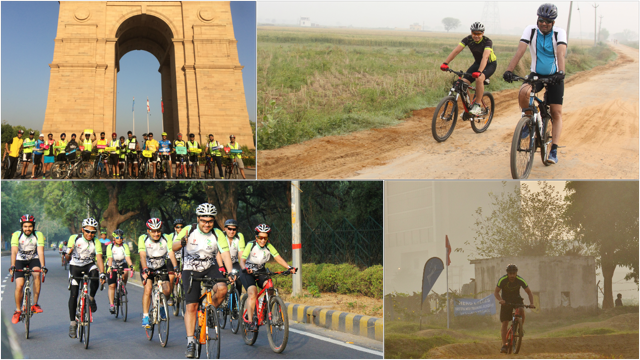 Cycling groups in Delhi-NCR.