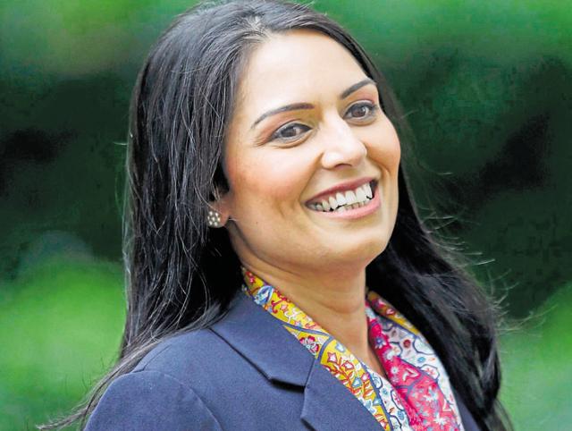 Britain's new international development secretary Priti Patel in London, Britain.(Reuters File Photo)