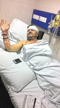 Inderpal Singh, aide of BJP leader Teotia (Peeyush Khandelwal/HT)