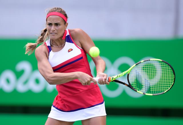 Puerto Rico's Monica Puig overcame Czech Republic's Petra Kvitova’s challenge during the semifinals. (AFP)