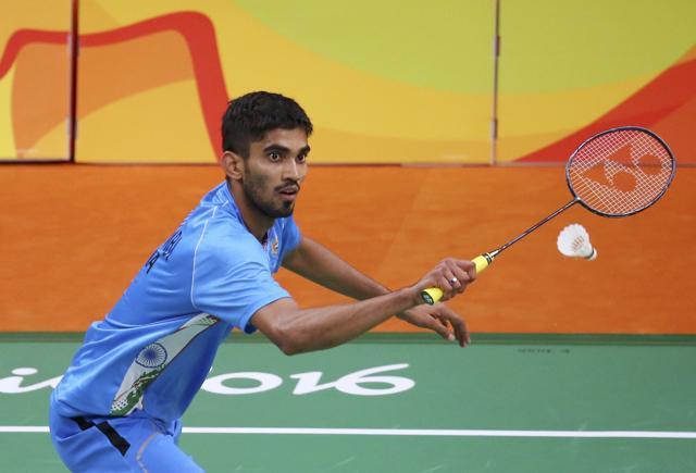 Kidambi Srikanth Kidambi defeated Switzerland’s Henri Hurskainen to advance to the pre-quarters. (REUTERS) Kidambi Srikanth Kidambi defeated Switzerland’s Henri Hurskainen to advance to the pre-quarters. (REUTERS)