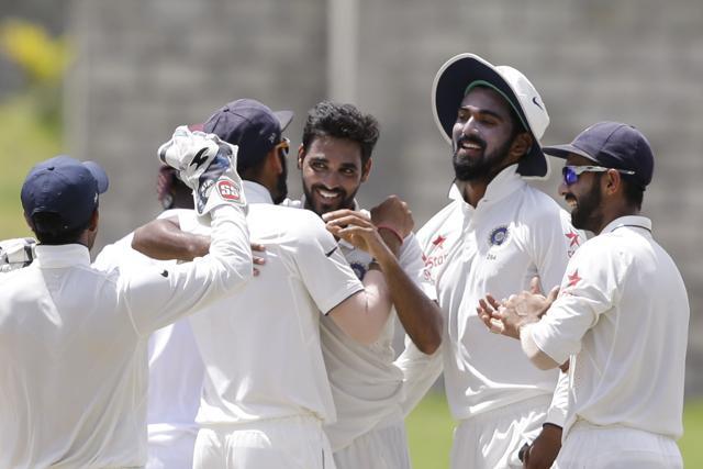 Bhuvneshwar Kumar was particularly impressive, returning figures of 5/33 in the first innings. (AP) Bhuvneshwar Kumar was particularly impressive, returning figures of 5/33 in the first innings. (AP)