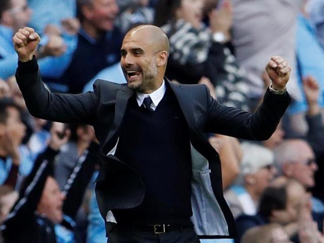 Manchester City's Sergio Aguero fired home a fourth-minute penalty after Patrick van Aanholt had brought down Raheem Sterling, but City failed to assert their dominance. (REUTERS) Manchester City's Sergio Aguero fired home a fourth-minute penalty after Patrick van Aanholt had brought down Raheem Sterling, but City failed to assert their dominance. (REUTERS)