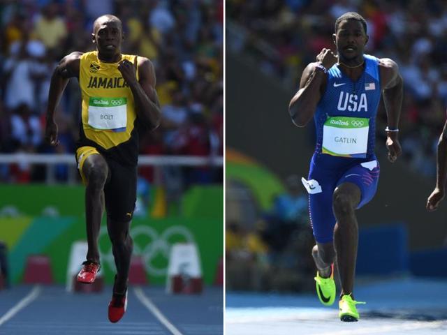 Usain Bolt (centre) comes into the Olympics with a 9.88 sec 100m run and 19.89 sec in the 200m in London last month, which his coach Glen Mills was dismissive of. (AP) Usain Bolt (centre) comes into the Olympics with a 9.88 sec 100m run and 19.89 sec in the 200m in London last month, which his coach Glen Mills was dismissive of. (AP)