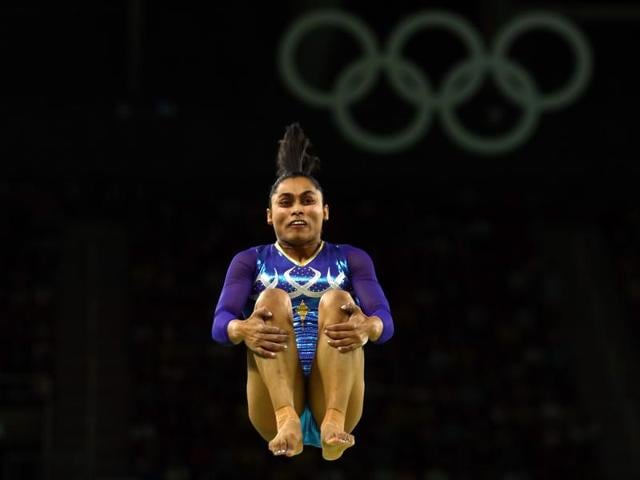 The 23-year-old, hailing from Agartala in Tripura, missed the bronze medal by 0.150 points.  (REUTERS) 