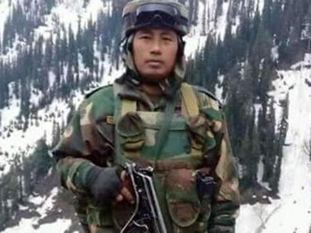 Hangpan Dada of Arunachal Pradesh died fighting armed intruders in militancy-hit Jammu and Kashmir.(Handout photo)