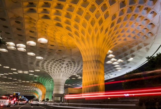 The T2 terminal at Mumbai airport on Monday. (SATISH BATE/HT) 