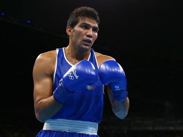 Manoj Kumar was defeated 0-3 in the men's Light Welter (64kg) Round of 16 Bout. (REUTERS) Manoj Kumar was defeated 0-3 in the men's Light Welter (64kg) Round of 16 Bout. (REUTERS)