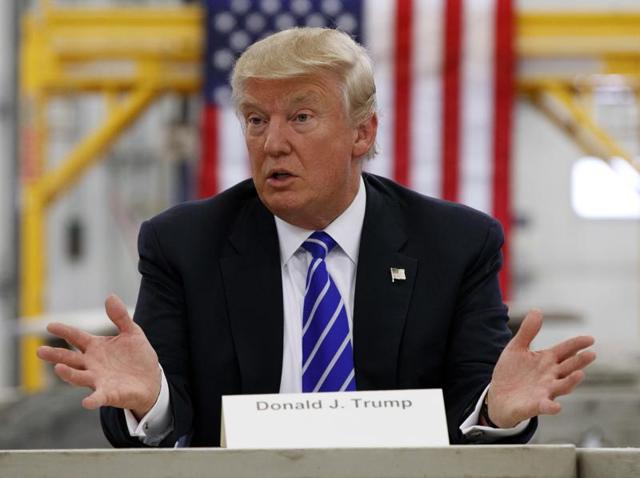 Republican presidential candidate Donald Trump speaks during a coal mining roundtable at Fitzgerald Peterbilt in Glade Spring. (AP File Photo) Republican presidential candidate Donald Trump speaks during a coal mining roundtable at Fitzgerald Peterbilt in Glade Spring. (AP File Photo)