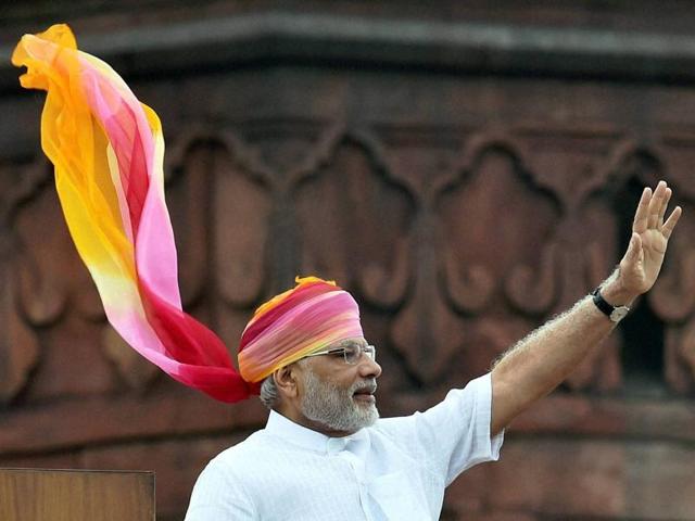 Prime Minister Narendra Modi’s Independence Day speech from the ramparts of Red Fort on Monday was the longest in 15 years.(PTI)