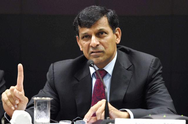 Rajan at a press conference after his last monetary policy review at the RBI headquarters in Mumbai on Tuesday.(PTI)