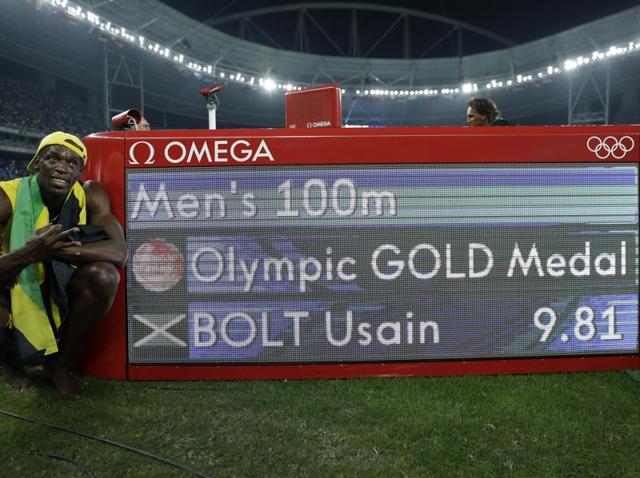 And the scoreboard announces it... (AP photo)