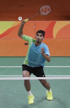 India's Srikanth Kidambi returns a shot to Denmark's Jan O Jorgensen. (AP) India's Srikanth Kidambi returns a shot to Denmark's Jan O Jorgensen. (AP)