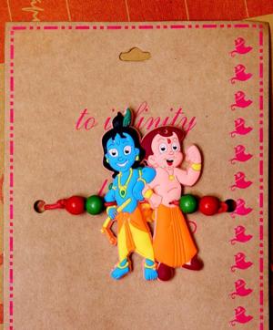 Krishna and Chhota Bheem rakhi. (Prabhas Roy/HT Photo)