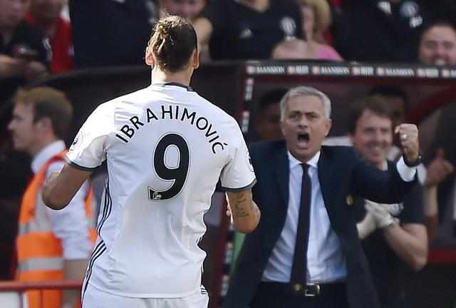 Mourinho was all praise for Zlatan’s role as a mentor to the youngsters at United. (REUTERS) Mourinho was all praise for Zlatan’s role as a mentor to the youngsters at United. (REUTERS)