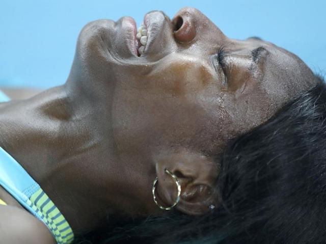 Happy tears, these. (REUTERS) Happy tears, these. (REUTERS)
