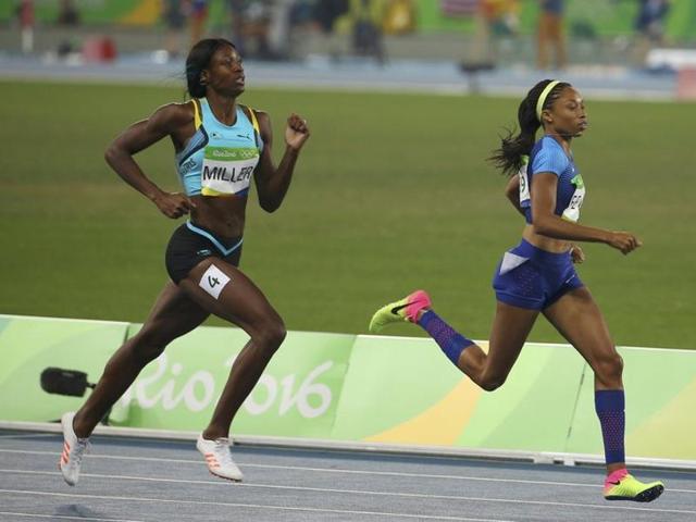 Miller (left) had eased into the final after a good showing in the semis, but at the time, even she would not have thought that she would win the gold, and how. Here, Miller runs upright. (REUTERS) Miller (left) had eased into the final after a good showing in the semis, but at the time, even she would not have thought that she would win the gold, and how. Here, Miller runs upright. (REUTERS)